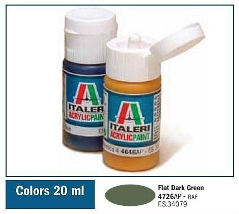 Italeri 4726AP VERT FONCÉ PLAT 20 ml