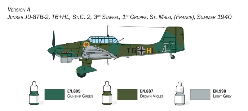 Italeri 72010 Junker Ju-87B Stuka - Complete Set For Modeling - Starter kit 1/72 – imagen 6