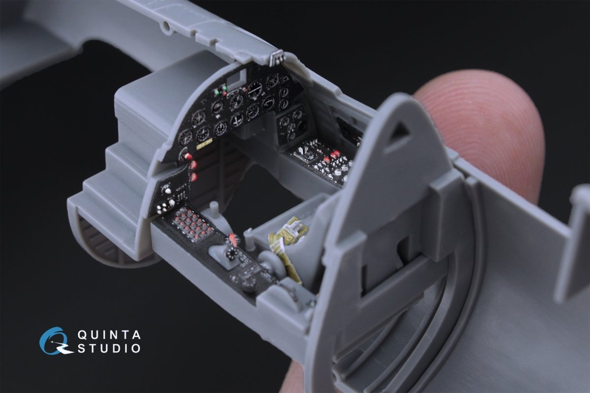Quinta Studio QD48111 F4U-1A Corsair 3D-Printed &amp;amp; coloured Interior on decal paper (for Tamiya kit) 1/48 – imagen 6