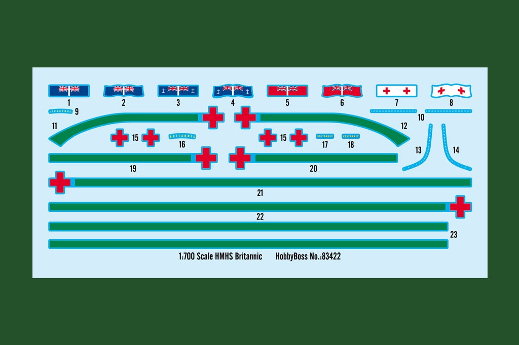 Hobby Boss 83422 HMHS Britannic 1/700 – imagen 20