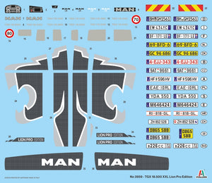Italeri 3959 MAN TGX 18.500 XXL Lion Pro Edition 1/72 – imagen 8