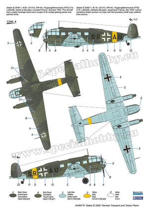 Special Hobby 48170 Siebel Si 204D « Avion de transport et d&amp;#39;entraînement allemand » 1/48 – image 3
