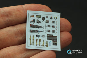 Quinta Studio QD72141 Me 410 3D-Printed coloured Interior on decal paper (Airfix) 1/72 – imagen 5