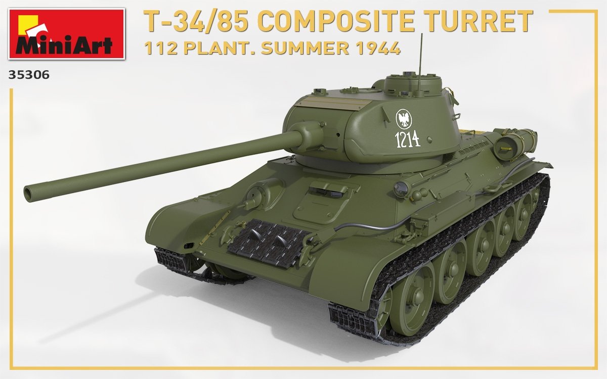 MiniArt 35306 T-34/85 COMPOSITE TURRET. 112 PLANT. SUMMER 1944 1/35 – zdjęcie 12