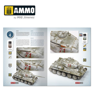 AMMO of Mig Jimenez 6603 SOLUTION BOOK 20 - How to Paint WWII Soviet Winter Vehicles (English, Spanish, Francais, Deutsch) – imagen 3