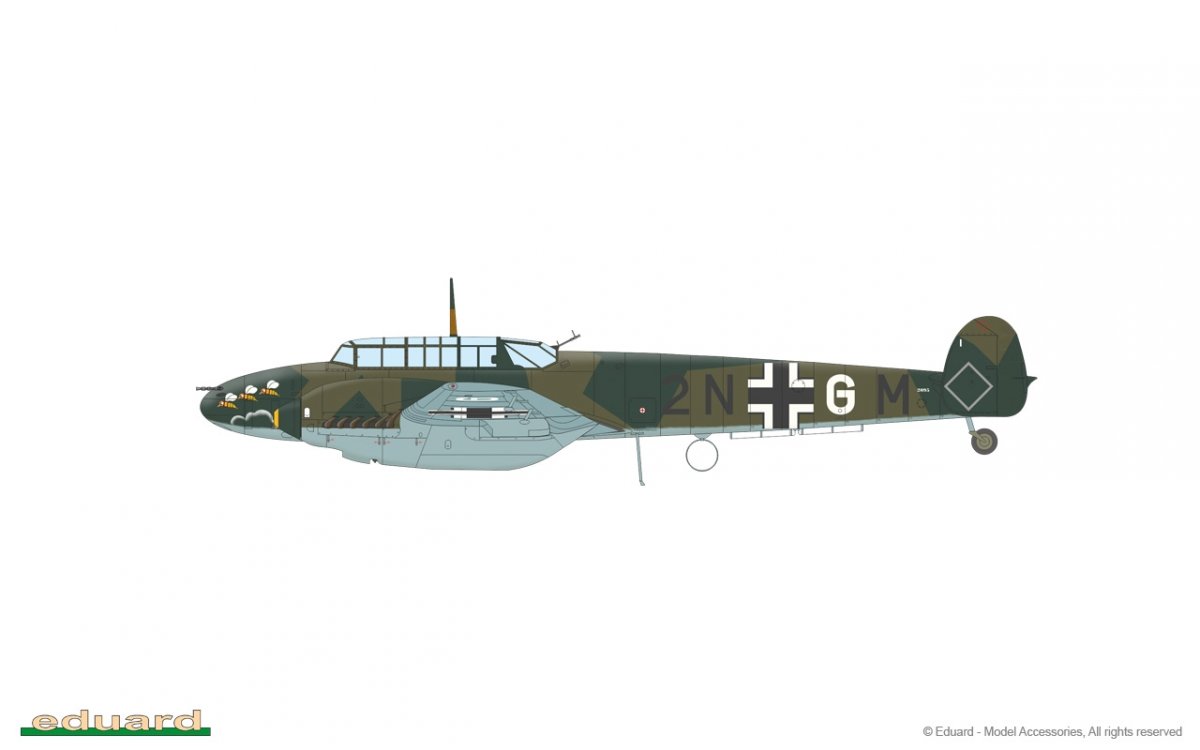 Eduard 8209 Bf 110C 1/48 – zdjęcie 17