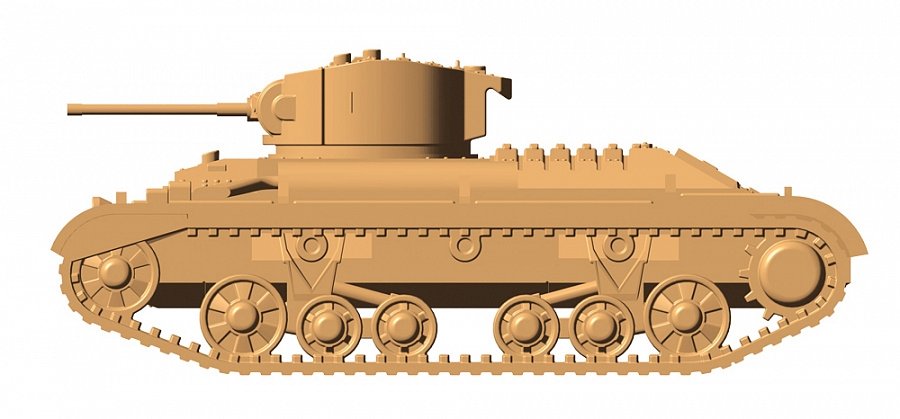 Zvezda 6280 British Infantry Tank &amp;quot;Valentine” II 1/100 – imagen 4