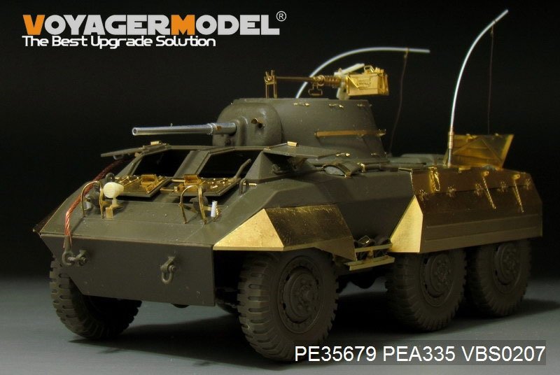 Voyager Model PE35679 WWII US M8 light armored car basic(B ver include Gun barrel）(For TAMIYA 35228) 1/35 – imagen 2