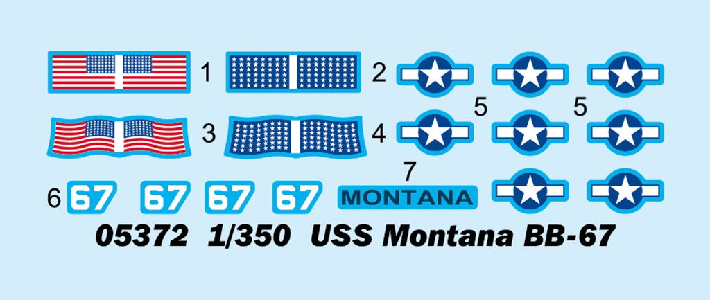 Trumpeter 05372 USS Montana BB-67 1/350 – imagen 3