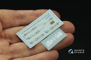 Ceintures de sécurité pour avions de chasse américains de la Seconde Guerre mondiale Quinta Studio QR+32034 (avec boucles métalliques) (Tous les kits) 1/32 – image 9