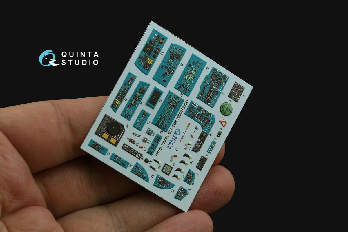 Quinta Studio QDS-48504 MiG-31B 3D-Printed &amp;amp; coloured Interior on decal paper (Hobby Boss) (Small version) 1/48 – imagen 3