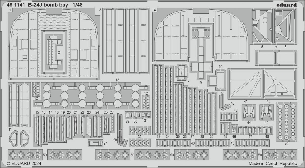 Eduard 481141 Baie à bombes B-24J HOBBY BOSS 1/48