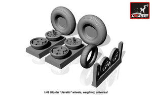 Roues Armory Models AW48401 Gloster Javeline, lestées 1/48 – image 4