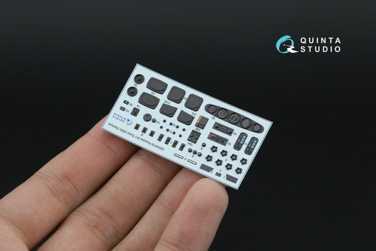 Quinta Studio QD24019 Porsche 911 Turbo (930) 3D-Printed coloured Interior on decal paper (Tamiya) 1/24 – immagine 6