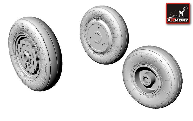 Armory Models AW48008 Sukhoj Su-17/-22 wheels 1/48 – imagen 3