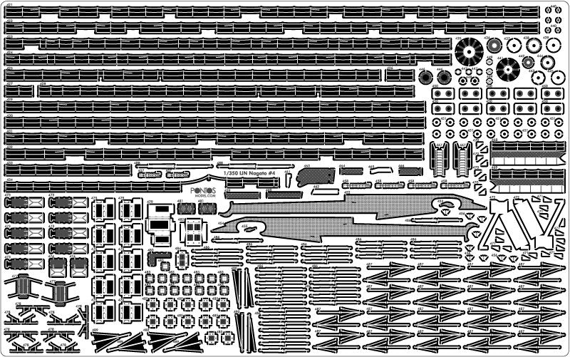Pontos 35029F1 IJN NAGATO 1941 Detail Up Set 1/350 – imagen 31