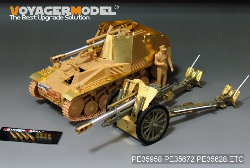 Voyager Model PE35958 WWII German self-propelled howitzer Wespe basic For TAMIYA 35200/35358 1/35 – immagine 25