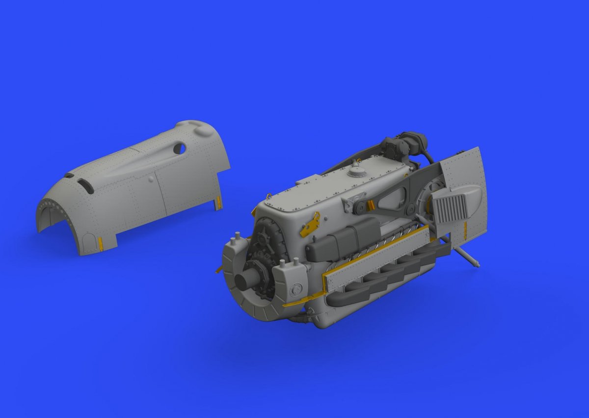 Eduard 632137 Bf 109E engine EDUARD 1/32 – zdjęcie 2