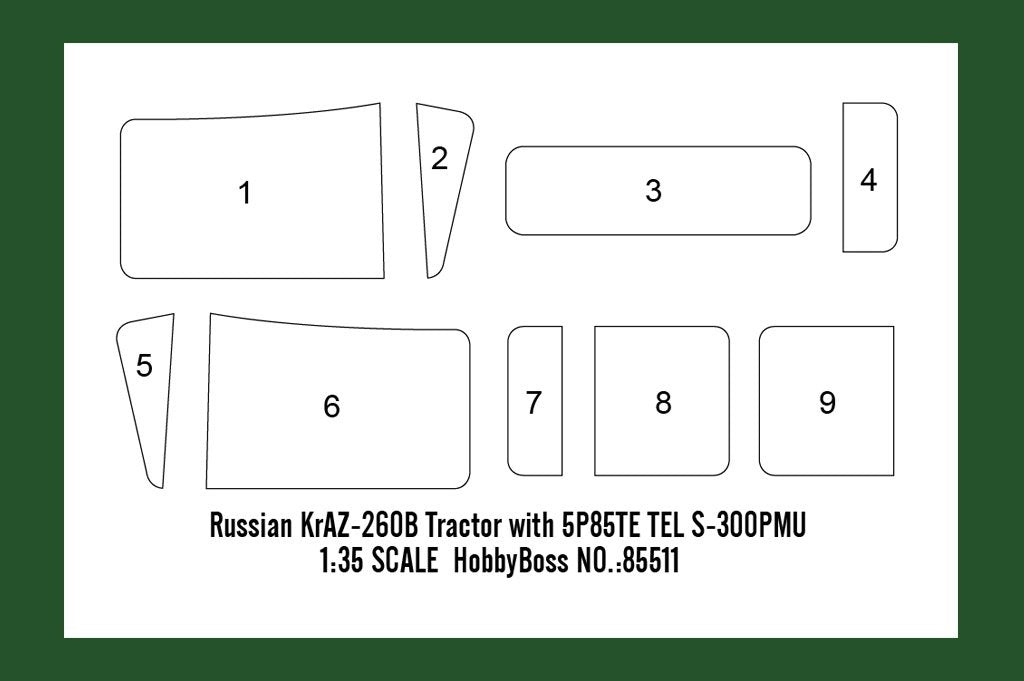 Hobby Boss 85511 Russian KrAZ-260B Tractor with 5P85TE TEL S-300PMU 1/35 – imagen 13