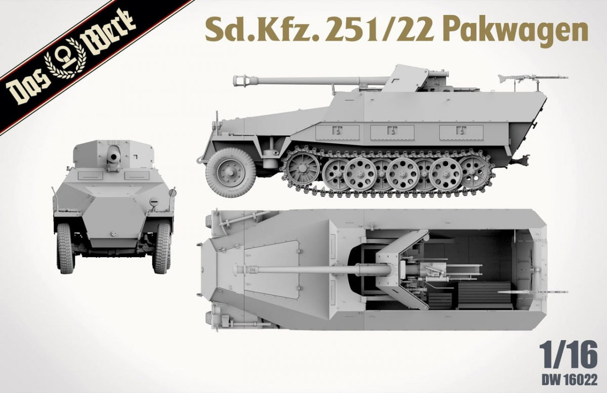 Das Werk DW16022 Sd.Kfz. 251/22 Pakwagen 1/16 – image 5