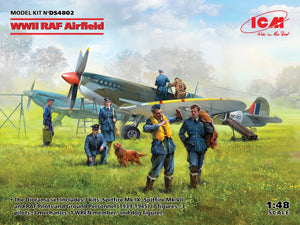 ICM DS4802 Pilotes et personnel au sol de la RAF pendant la Seconde Guerre mondiale, échelle 1/48
