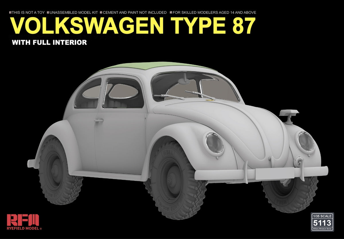 Rye Field Model 5113 Volkswagen Type 87 w/full interior 1/35 – image 2