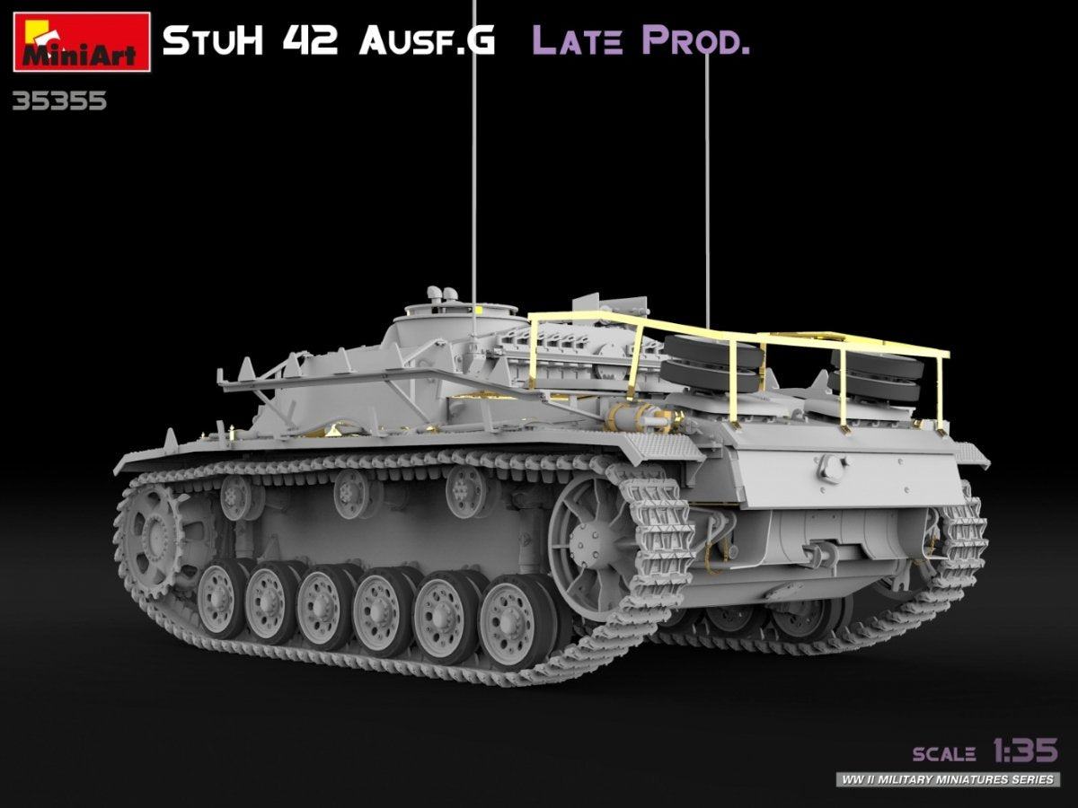 MiniArt 35355 StuH 42 Ausf. G LATE PROD 1/35 – zdjęcie 4