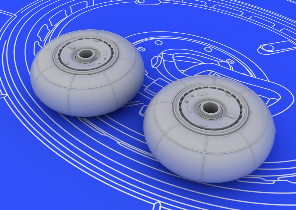 Roues Eduard 672013 Bf 110G 1/72 (EDUARD) – image 2