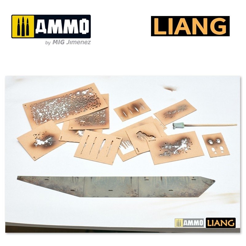 Liang 0004 Handprint &amp;amp; Shoeprint Airbrush Stencils – imagen 6