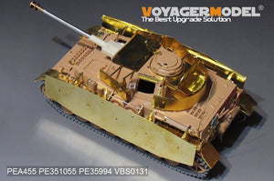 Voyager modèle PEA455 Panzer allemand de la seconde guerre mondiale.IV Ausf.H première version Schurzen (GP) 1/35 – image 4