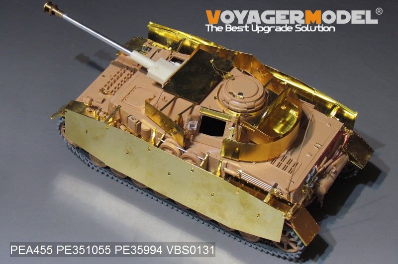 Voyager modèle PEA455 Panzer allemand de la seconde guerre mondiale.IV Ausf.H première version Schurzen (GP) 1/35 – image 4