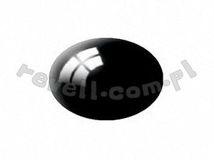 Revell 36107 Black, silk RAL 9005 Aqua Color 18 ml