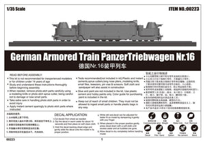 Trumpeter 00223 German Armored Train Panzertriebwagen Nr.16 – Bild 2