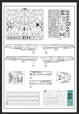 Modelcollect UA72200 B-52H U.S. Stratofortress strategic Bomber 1/72 – imagen 25