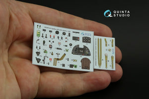 Quinta Studio QD48144 Spitfire PR.XIX 3D-Printed &amp;amp; coloured Interior on decal paper (Airfix) 1/48 – Bild 2