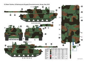 Hobby 2000 35006 K2 &amp;#39;Black Panther&amp;#39; Polish Army MBT ( H2K35004 + PE + POLAROID ) 1/35 – imagen 2