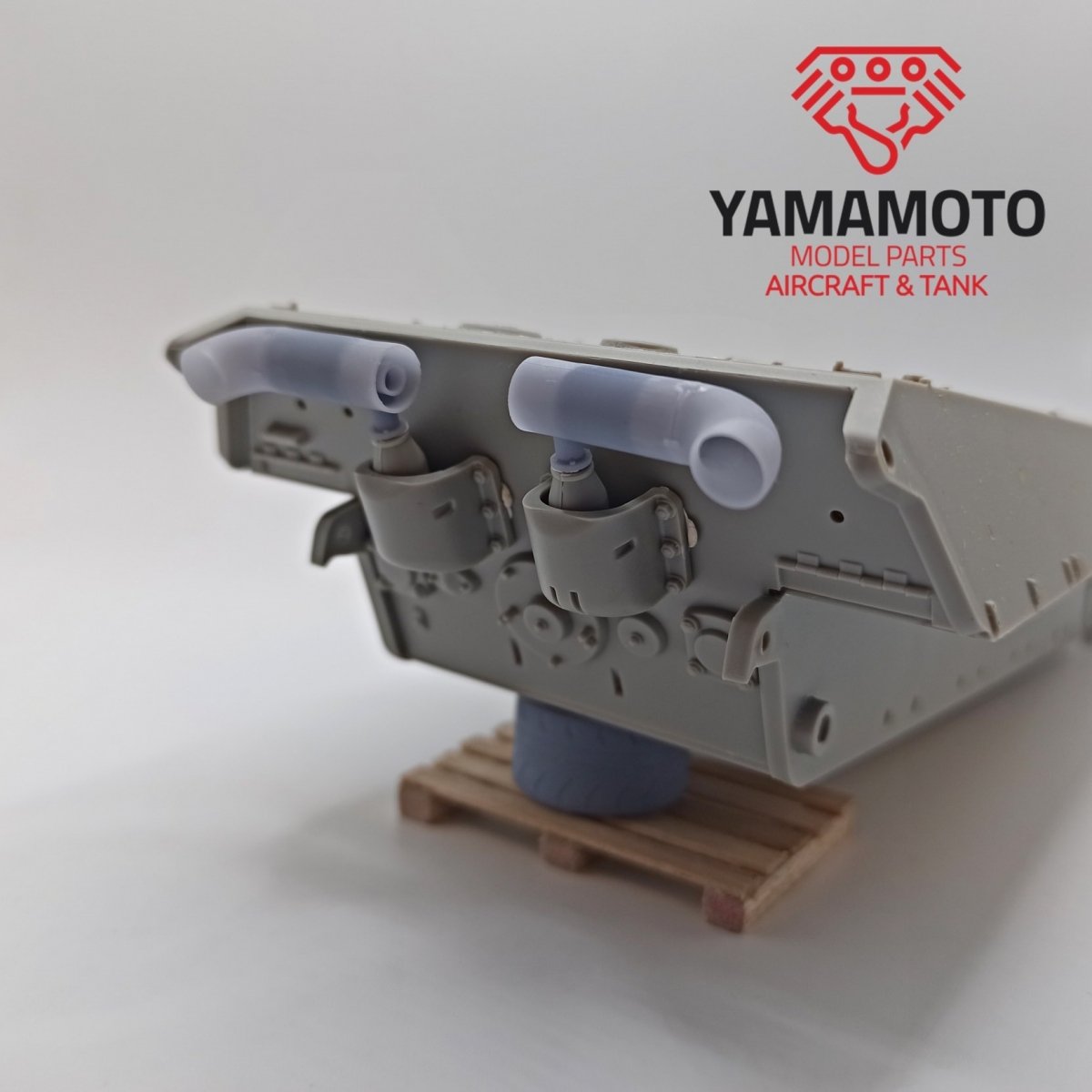 Yamamoto YMP3502 Zestaw tlumików Flammvernichter do Tiger II/E-50/E-75 Typ 1 1/35 – imagen 2