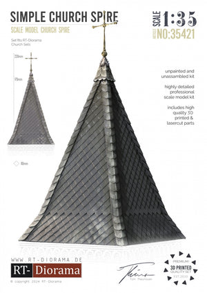 RT-Diorama 35421 Simple Church Spire 1/35 – imagen 2