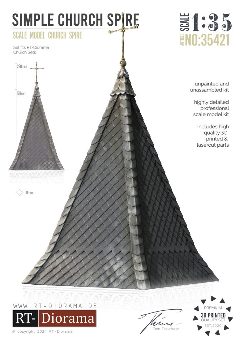 RT-Diorama 35421 Simple Church Spire 1/35 – imagen 2