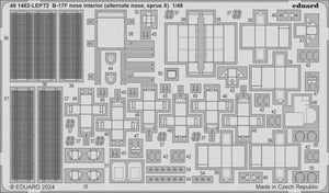 Eduard 491462 B-17F nose interior (alternate nose, sprue X) EDUARD 1/48 – imagen 2