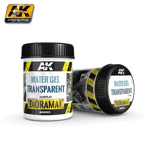 Gel aqueux transparent AK8002 d&amp;#39;AK Interactive, 250 ml