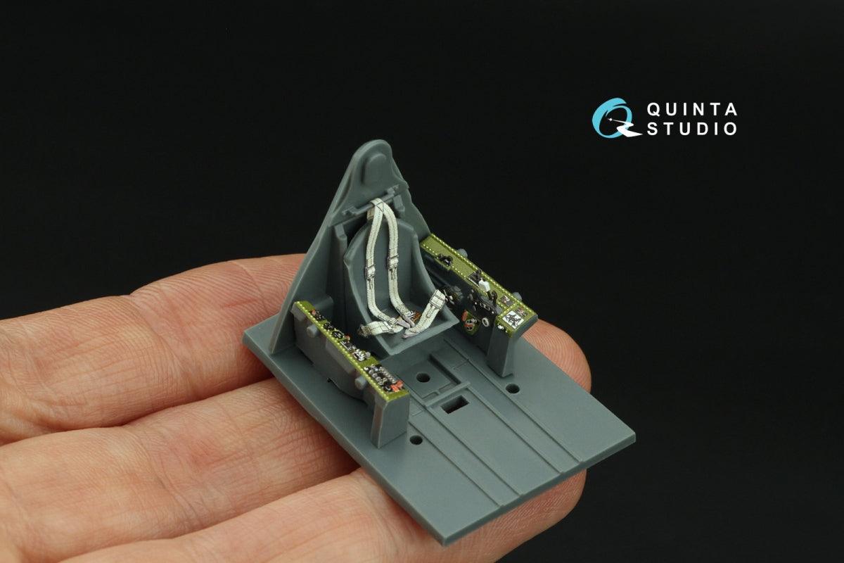 Intérieur imprimé en 3D et coloré sur papier décalcomanie Quinta Studio QD48330 F6F-3 Hellcat (Eduard) 1/48 – image 8