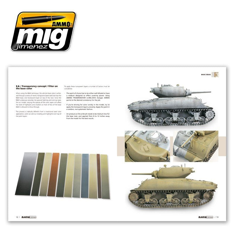 AMMO of Mig Jimenez 6016 BLACK &amp;amp; WHITE TECHNIQUE (English) – imagen 3