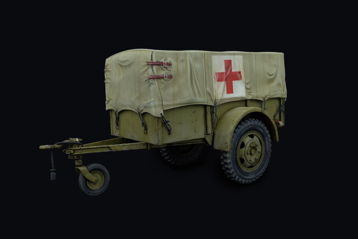 MiniArt 35443 G-518 US 1t CARGO TRAILER WITH CANVAS BEN HUR 1/35 – imagen 9