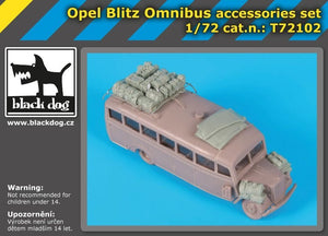 Black Dog T72102 Opel Blitz Omnibus accessories set for Roden 1/72 – Bild 2