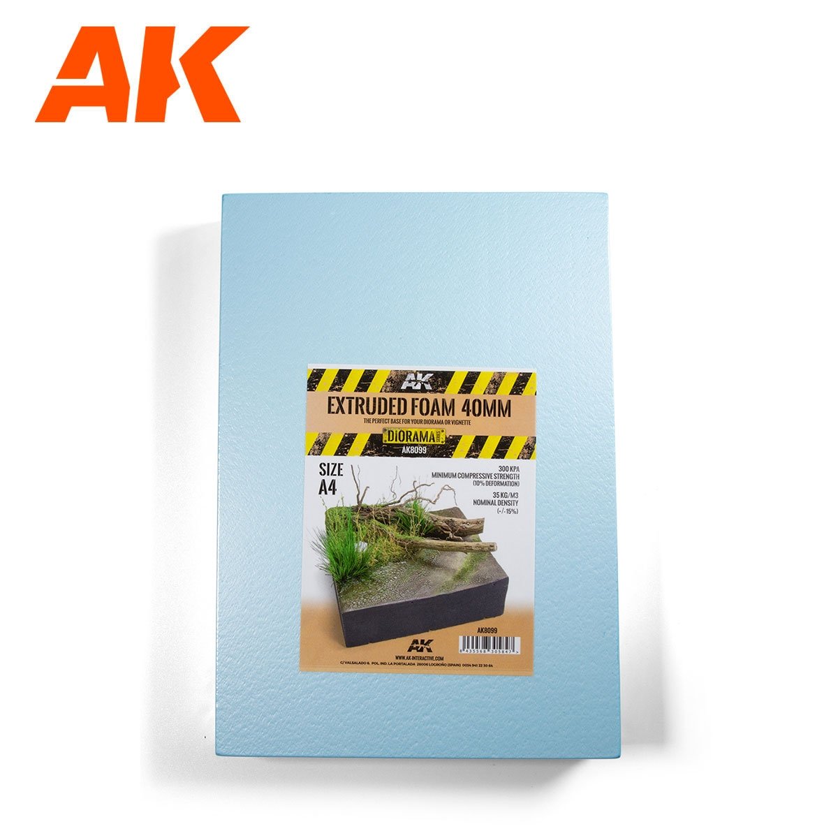 AK Interactive AK8099 EXTRUDED FOAM 30MM SIZE A4 (pianka do budowy)