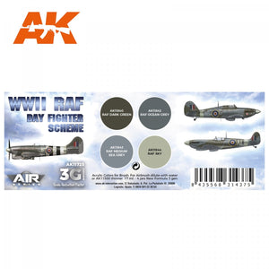 AK Interactive AK11725 WWII RAF DAY FIGHTER SCHEME 4x17 ml – Bild 2