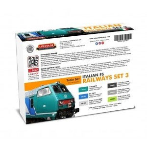 Lifecolor XS18 Acrylic color Set Italian Railways Set 3 6x22ml – imagen 2