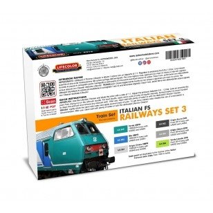 Lifecolor XS18 Acrylic color Set Italian Railways Set 3 6x22ml – imagen 2