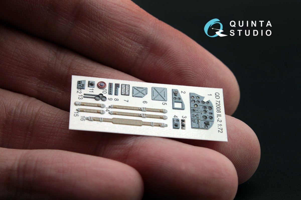Quinta Studio QD72008 IL-2 Shturmovik 3D-Printed &amp;amp; coloured Interior on decal paper (for Tamiya kit) 1/72 – imagen 4
